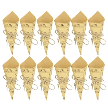50 Pcs Retro Kraft Paper Cones Bouquet Candy Chocolate Bags Boxes Wedding Party Gifts Packing with Hemp Ropes Label Stickers Tap
50 Pcs Retro Kraft Paper Cones Bouquet Candy Chocolate Bags Boxes Wedding Party Gifts Packing with Hemp Ropes Label Stickers Tap