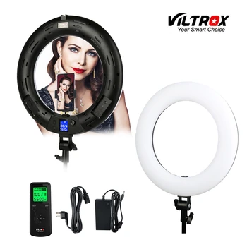 Viltrox VL-600T 18 inch 45W Video LED Ring light lamp Wireless remote Bi-color for photo shooting Studio YouTube Video Live lamp
Viltrox VL-600T 18 inch 45W Video LED Ring light lamp Wireless remote Bi-color for photo shooting Studio YouTube Video Live lamp