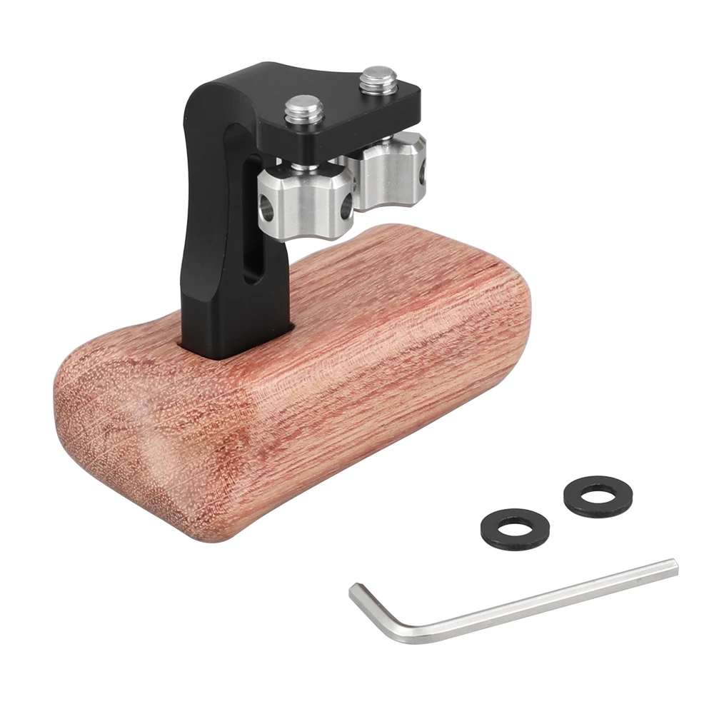 CAMVATE Reversible Wooden Hand Grip Medium Size With 1/4"-20 Thumbscrew Knob (Right Side) C2219
CAMVATE Reversible Wooden Hand Grip Medium Size With 1/4"-20 Thumbscrew Knob (Right Side) C2219