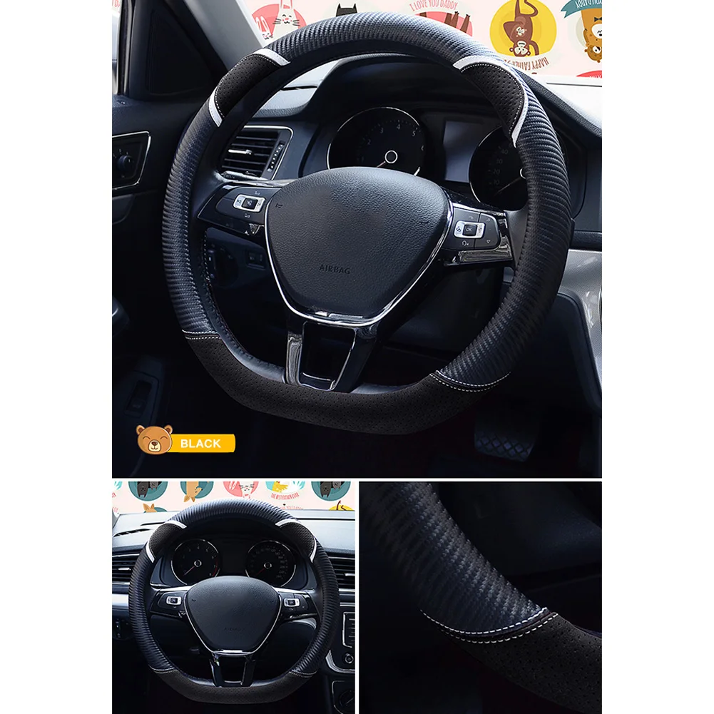 Universal Steering-wheel Plush Cute Car Rabbit Steering Wheel Cover Linen Carbon Fiber PU Leather Auto Car Steering Wheel Cover
Universal Steering-wheel Plush Cute Car Rabbit Steering Wheel Cover Linen Carbon Fiber PU Leather Auto Car Steering Wheel Cover