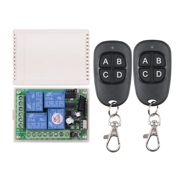 433MHz Universal Wireless Remote DC12V 4CH RF Relay and Transmitter Remote Garage/LED/Light/Fan/Home appliance Control switch
433MHz Universal Wireless Remote DC12V 4CH RF Relay and Transmitter Remote Garage/LED/Light/Fan/Home appliance Control switch