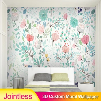 Jointless Custom wallpaper mural silk Colorful Florals wall papers home decor wallpaper for living room bedroom background 
Jointless Custom wallpaper mural silk Colorful Florals wall papers home decor wallpaper for living room bedroom background