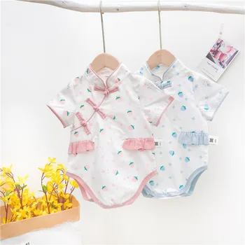 New Summer Newborn Baby Cheongsam Jumpsuit Infant Girls Sleeveless Bodysuit Summer Suit1
New Summer Newborn Baby Cheongsam Jumpsuit Infant Girls Sleeveless Bodysuit Summer Suit1