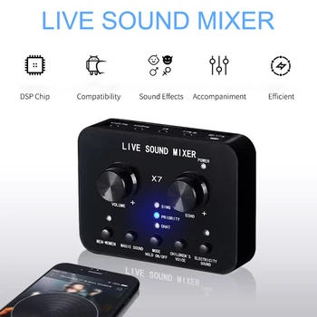 PC Audio USB Headset Microphone Webcast Personal Streamer Live Show Sound Card for Phone Computer
PC Audio USB Headset Microphone Webcast Personal Streamer Live Show Sound Card for Phone Computer