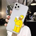 Симпсон чехол для телефона iPhone 12 Pro Max 12 2020 Самолет силиконовый чехол для iPhone 11 6 7 8 Plus XR XS Max 5S