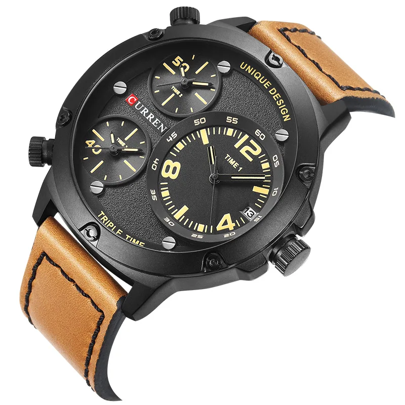 New MenWatch Three Time Zone Display Quartz Men WatchWaterproof Sports Multi-function Men Watch Relogio Masculino Erkek KolSaati
New MenWatch Three Time Zone Display Quartz Men WatchWaterproof Sports Multi-function Men Watch Relogio Masculino Erkek KolSaati