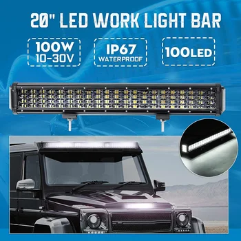 20 Inch 100W 100LED Work Light Bar Lighbar Combo Driving Lamp Offroad SUV ATV UTV 4WD
20 Inch 100W 100LED Work Light Bar Lighbar Combo Driving Lamp Offroad SUV ATV UTV 4WD