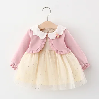 2020 Autumn Baby Girls Long Sleeve Lapel Collar Patchwork Mesh Princess Party Tutu Ball Gown Dress Kids Infant Clothes vestidos
2020 Autumn Baby Girls Long Sleeve Lapel Collar Patchwork Mesh Princess Party Tutu Ball Gown Dress Kids Infant Clothes vestidos