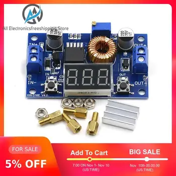 XL4015 High power 5A 75W DC-DC Adjustable Step-down Charger Module Step Down Buck Converter LED Driver with Red Voltmeter
XL4015 High power 5A 75W DC-DC Adjustable Step-down Charger Module Step Down Buck Converter LED Driver with Red Voltmeter