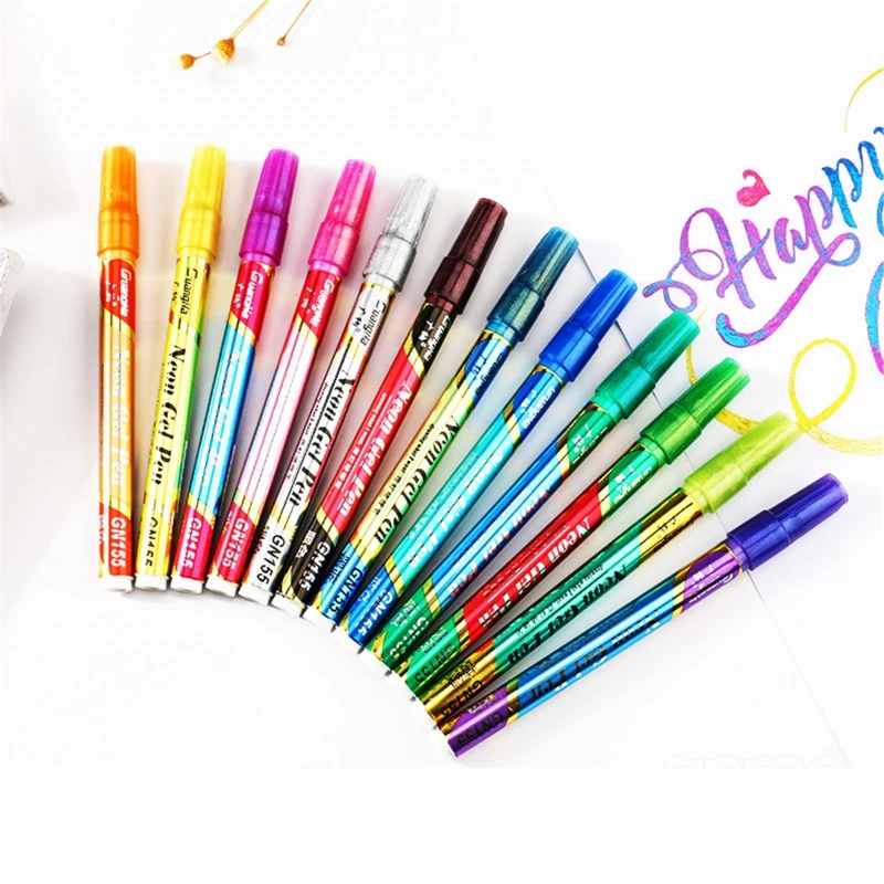 12 Colors Glittering Marker Point Paint Marker Permanent Marker Pen DIY Art Mark
12 Colors Glittering Marker Point Paint Marker Permanent Marker Pen DIY Art Mark