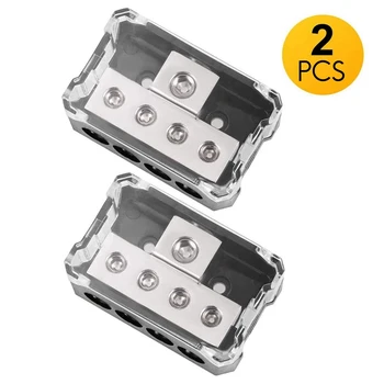 4 Way Power Distribution Block 1X 0/2/4 AWG in 4X 4/8/10 Out Amp Power Distribution Block for Car Amplifier o 2 Pack
4 Way Power Distribution Block 1X 0/2/4 AWG in 4X 4/8/10 Out Amp Power Distribution Block for Car Amplifier o 2 Pack