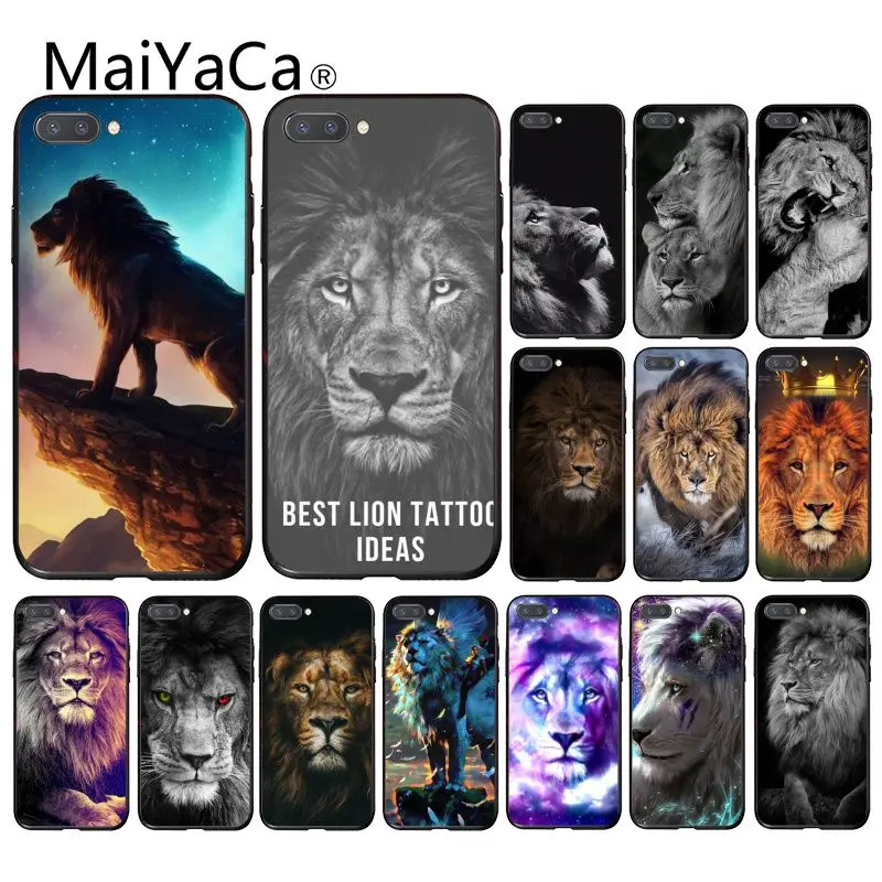 Чехол для телефона Maiyaca Animals The lion Huawei Honor 8X 9 10 20 Lite 7A Pro 7C 10i 9X Play 8C|Бамперы| |