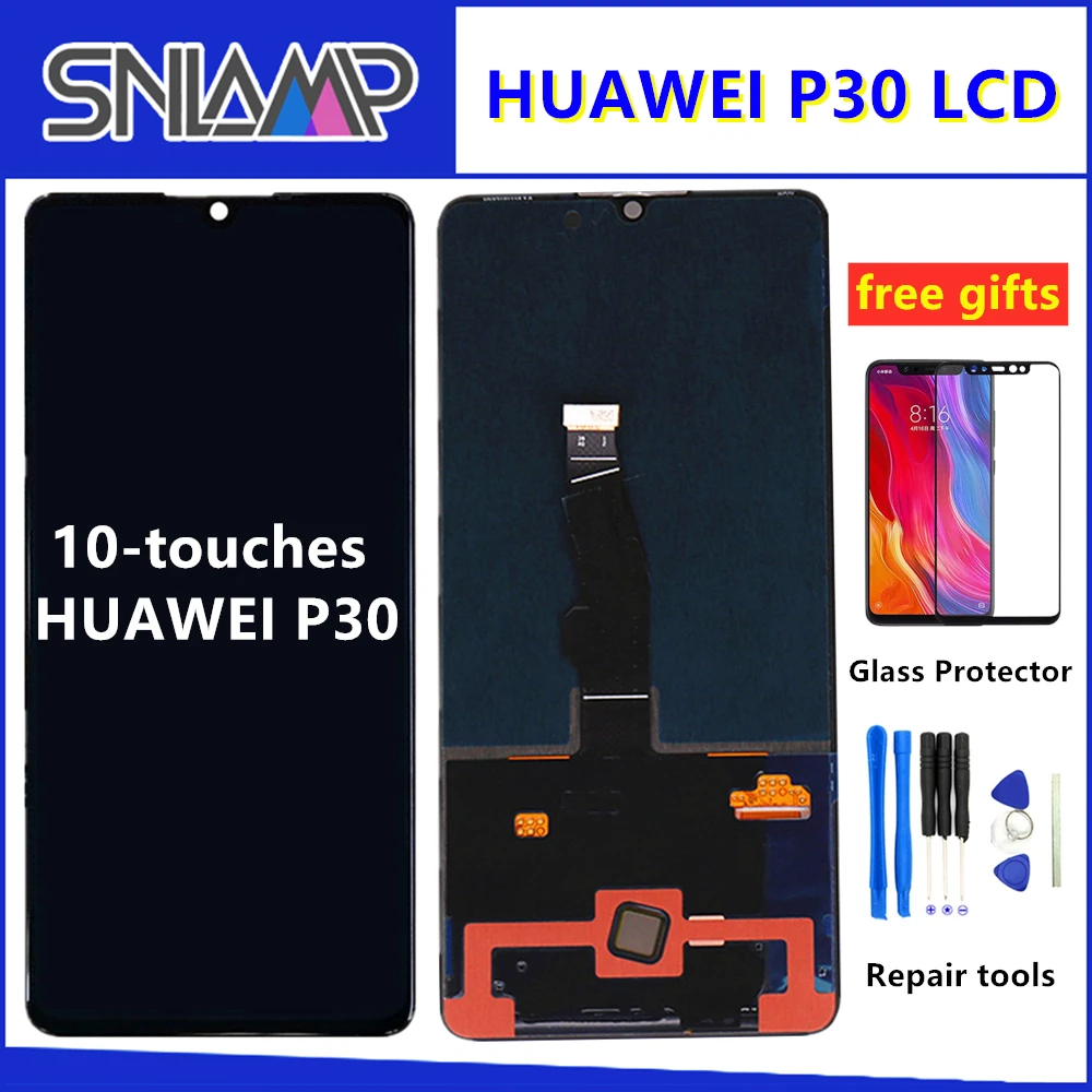 ORIGINAL 6.1" Display For Huawei P30 LCD Touch Screen Digitizer Assembly With Frame FOR ELE-L29 ELE-L09 ELE-AL00 Replacement
ORIGINAL 6.1" Display For Huawei P30 LCD Touch Screen Digitizer Assembly With Frame FOR ELE-L29 ELE-L09 ELE-AL00 Replacement