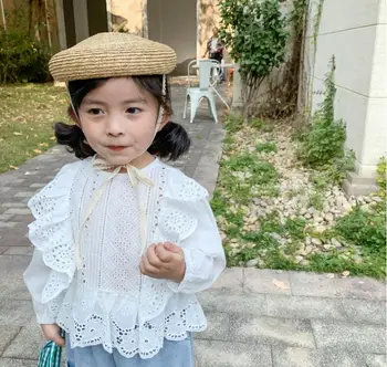 2020 Baby Girls Spring Fashion Ruffles Hollow Out Blouse , Princess Kids Sweet White Long Sleeve Top 5 pieces/lot, Wholesale
2020 Baby Girls Spring Fashion Ruffles Hollow Out Blouse , Princess Kids Sweet White Long Sleeve Top 5 pieces/lot, Wholesale