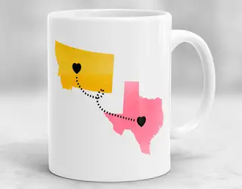 Long Distance Mug, State to State Mug, Custom Long Distance Mug, Mother Coffee Tea Mug, Mother's Day Gift, Birthday Gift for Mom
Long Distance Mug, State to State Mug, Custom Long Distance Mug, Mother Coffee Tea Mug, Mother's Day Gift, Birthday Gift for Mom
