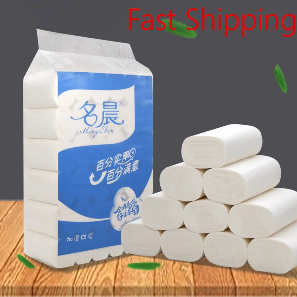 10 pcs In Stock 4 Layers Toilet Roll Paper Wood Pulp Primary Toilet Paper Tissue Roll Home Bath Toilet Roll Paper 36 rolls /pack
10 pcs In Stock 4 Layers Toilet Roll Paper Wood Pulp Primary Toilet Paper Tissue Roll Home Bath Toilet Roll Paper 36 rolls /pack
