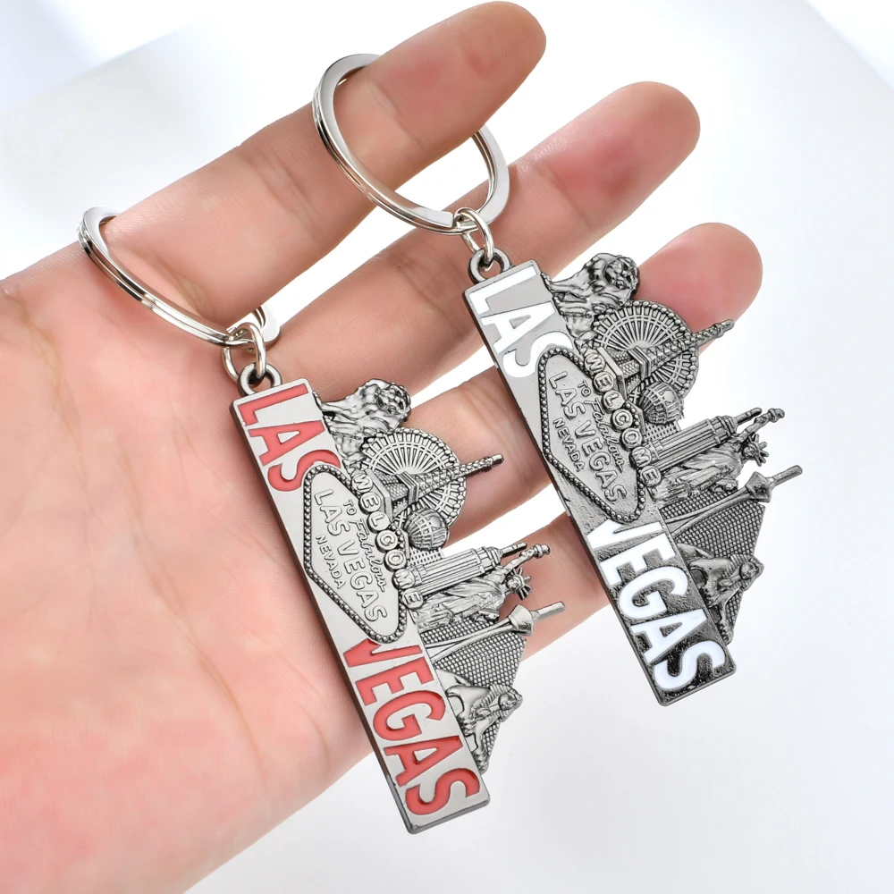 Newest Vicney Zinc Alloy LAS VEGAS Keychain Fashion Ancient Silver Key Ring Creative City Pattern Key Chain Gifts for Men Women
Newest Vicney Zinc Alloy LAS VEGAS Keychain Fashion Ancient Silver Key Ring Creative City Pattern Key Chain Gifts for Men Women