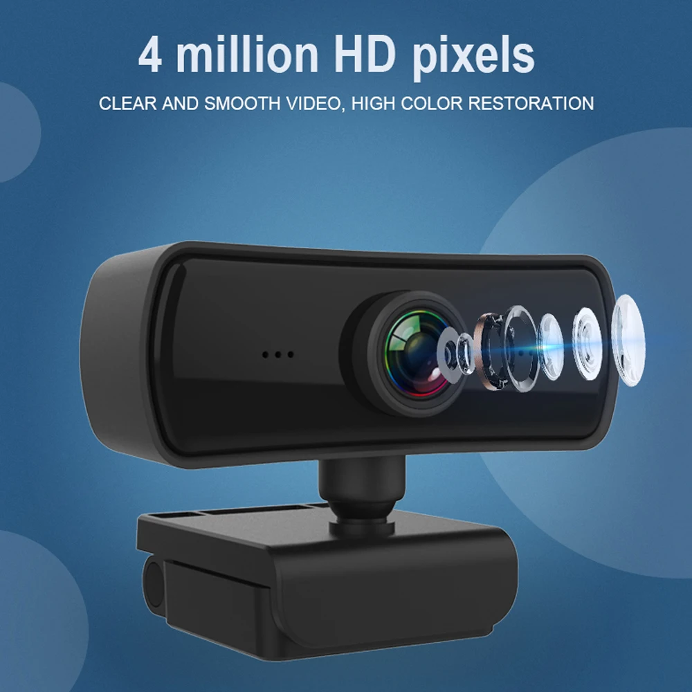 2K 1080P Webcam HD Computer PC WebCamera with Microphone Rotatable Cameras for Live Broadcast Video Calling Conference Work
2K 1080P Webcam HD Computer PC WebCamera with Microphone Rotatable Cameras for Live Broadcast Video Calling Conference Work
