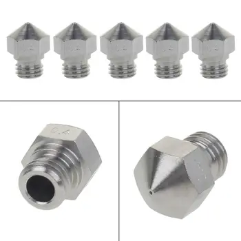 5Pcs MK10 Stainless Steel Nozzle For 3D Printer Parts 0.4mm 1.75mm Filament M7 Thread Nozzles Whosale&Dropship
5Pcs MK10 Stainless Steel Nozzle For 3D Printer Parts 0.4mm 1.75mm Filament M7 Thread Nozzles Whosale&Dropship