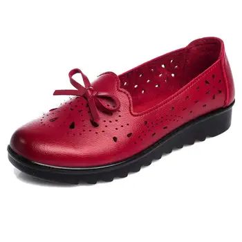 Summer Hollow Women Flat Shoes Casual Slip On Loafers Bow Breathable Moccasins Mother Single Shoes Zapatos Mujer Free Shipping
Summer Hollow Women Flat Shoes Casual Slip On Loafers Bow Breathable Moccasins Mother Single Shoes Zapatos Mujer Free Shipping