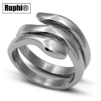 Polished stainless steel coiled snake charm finger ring fashion jewelry
Polished stainless steel coiled snake charm finger ring fashion jewelry