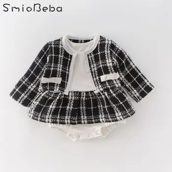 Spring Suit 0-2 Years Girl Little Rompers Coats Black And White 2PCS Sets Princess Temperament Celebrity Top Skirt Kid Jumpsuits
Spring Suit 0-2 Years Girl Little Rompers Coats Black And White 2PCS Sets Princess Temperament Celebrity Top Skirt Kid Jumpsuits