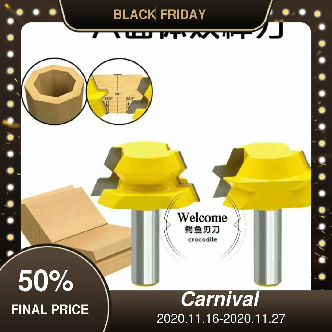 Engraving Machine Carpentry Milling Cutter Jigsaw Puzzle Wooden Barrel 1/2 Handle 2-Piece Set Regular Octahedron Tenon Knife
Engraving Machine Carpentry Milling Cutter Jigsaw Puzzle Wooden Barrel 1/2 Handle 2-Piece Set Regular Octahedron Tenon Knife