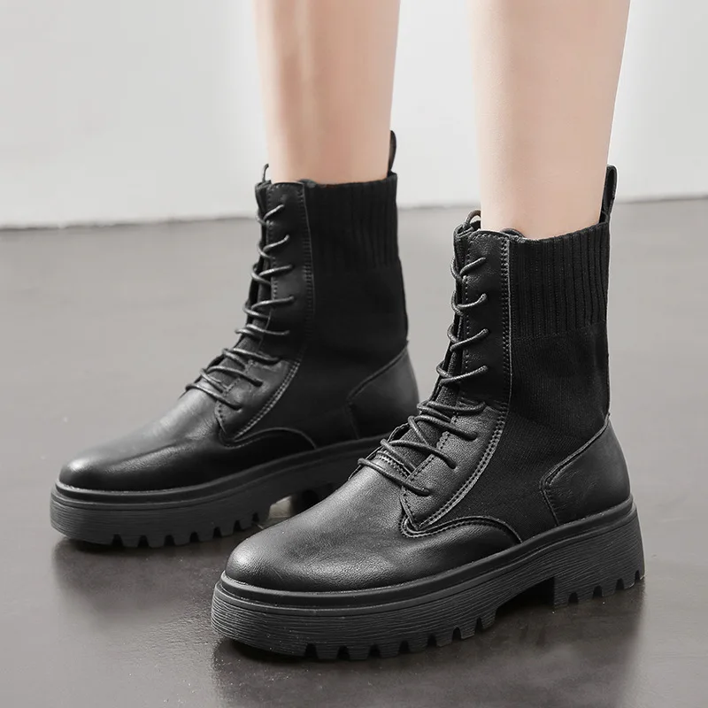 Knitted Martin Boots Women's British-Style 2019 New Style Versatile Yarn Mouth Thick Bottomed Microfiber Leather Locomotive Shor
Knitted Martin Boots Women's British-Style 2019 New Style Versatile Yarn Mouth Thick Bottomed Microfiber Leather Locomotive Shor