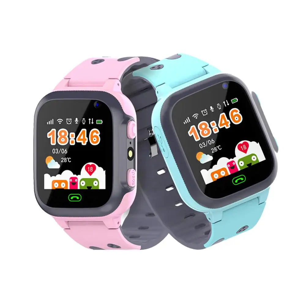 

Children Telephone Smart Watch LBS Location Fast Charger LED Movement One-button SOS Remote Watches Kids Movement Tracker