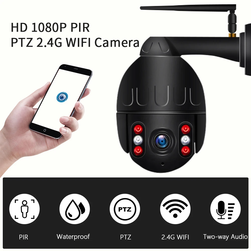 Wireless Surveillance Camera WiFi Mobile Phone Remote Outdoor Family Security HD Night Vision Hemispheric Smart Camera
Wireless Surveillance Camera WiFi Mobile Phone Remote Outdoor Family Security HD Night Vision Hemispheric Smart Camera