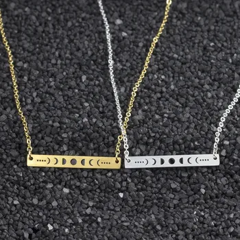 Wholesale 10pcs/lot Black Celestial Moon Phases Statement Necklace Gold Color Long Bar Maxi Colar Lunar Talisman Wicca Jewelry
Wholesale 10pcs/lot Black Celestial Moon Phases Statement Necklace Gold Color Long Bar Maxi Colar Lunar Talisman Wicca Jewelry