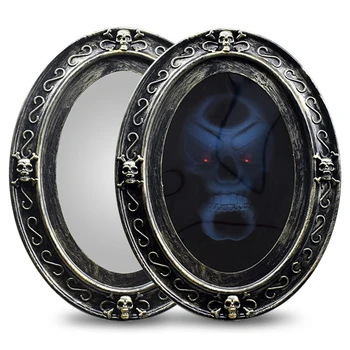 Scary Haunted Mirror Movement Activated Sound Haunted Mirror Luminous Prop for Halloween
Scary Haunted Mirror Movement Activated Sound Haunted Mirror Luminous Prop for Halloween