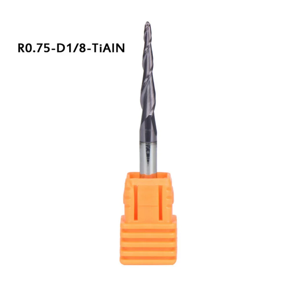 Tungsten Tapered Ball Nose End Mill 1/8" Shank CNC Router Bit Milling Cutter EndMills Tool 0.25mm 0.5mm 0.75mm 1.0mm
Tungsten Tapered Ball Nose End Mill 1/8" Shank CNC Router Bit Milling Cutter EndMills Tool 0.25mm 0.5mm 0.75mm 1.0mm