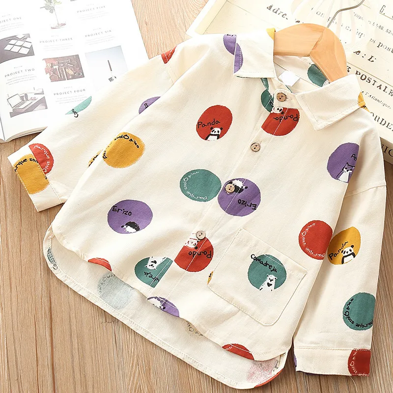 Children BABY'S Shirt Autumn Western Style New Style Korean-style Childrenswear Long Sleeve Color Polka Dot Girls GIRL'S Shirt F
Children BABY'S Shirt Autumn Western Style New Style Korean-style Childrenswear Long Sleeve Color Polka Dot Girls GIRL'S Shirt F
