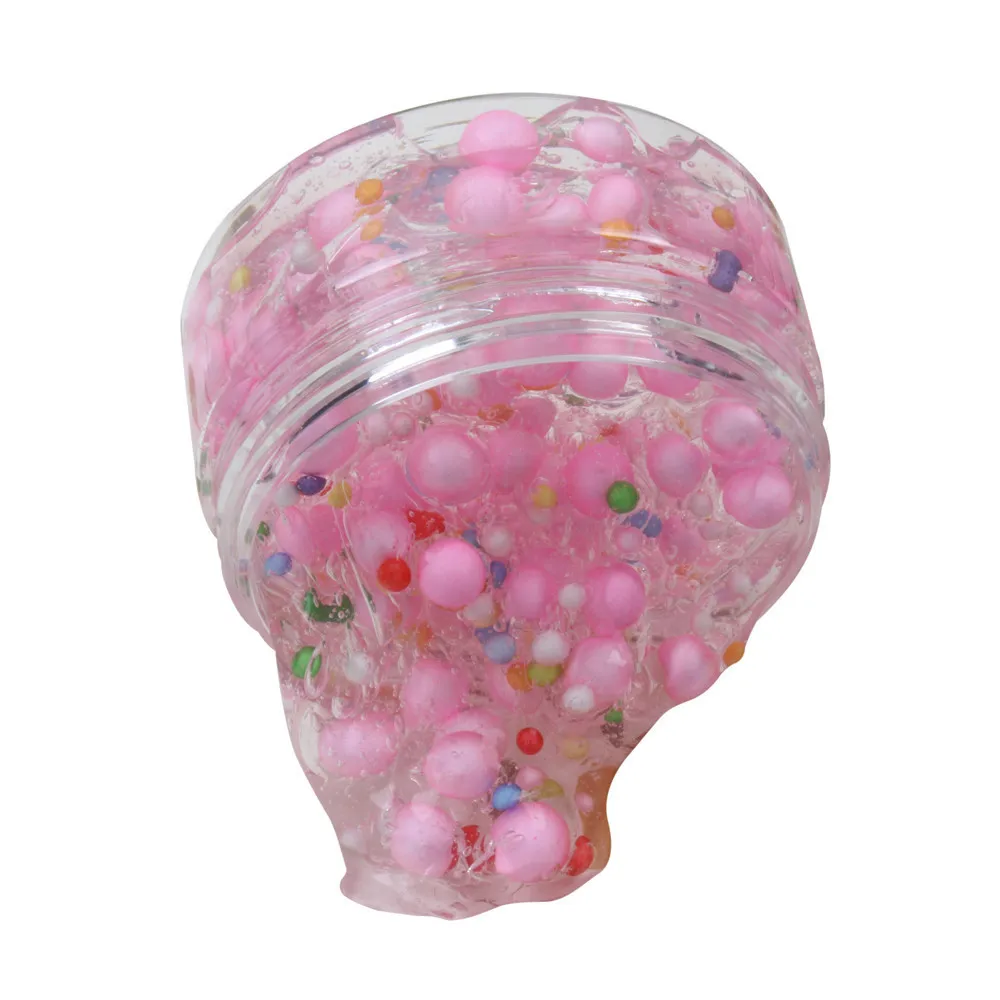 Beautiful Foam ball Cloud Slime Antistress Gadgets Stress Relief Kids Clay Toys Unzip Anti-stress Gift cute slime charms #B