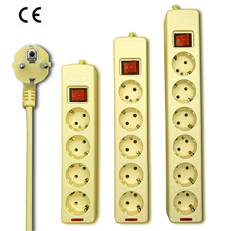EU RUS Plug Power Strip Multiple 2 3 4 5 6 Hole Way AC Outlets Plug Extension Socket 4.8mm cord Network filter for home 250V 16A
EU RUS Plug Power Strip Multiple 2 3 4 5 6 Hole Way AC Outlets Plug Extension Socket 4.8mm cord Network filter for home 250V 16A
