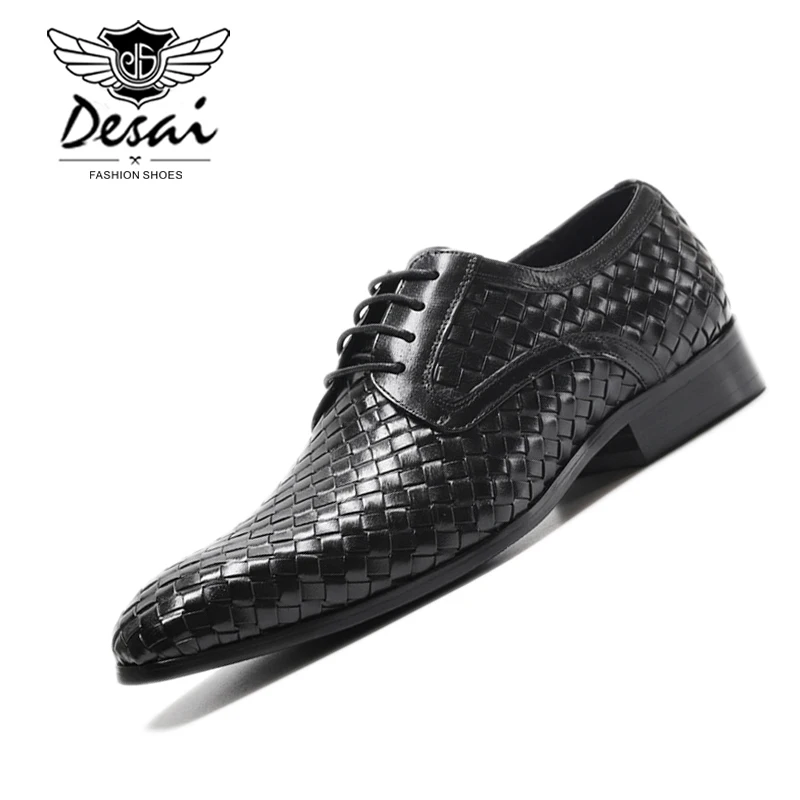 Men's Genuine Leather Weave Shoes 2021 New Luxury Brand British Fashion Business Dress Shoes Formal Lace-Up Oxfords Size 38-44
Men's Genuine Leather Weave Shoes 2021 New Luxury Brand British Fashion Business Dress Shoes Formal Lace-Up Oxfords Size 38-44