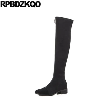 sexy 10 big size chunky over the knee long high luxury 41 tall black front zipper stretch shoes suede slim thigh women boots
sexy 10 big size chunky over the knee long high luxury 41 tall black front zipper stretch shoes suede slim thigh women boots
