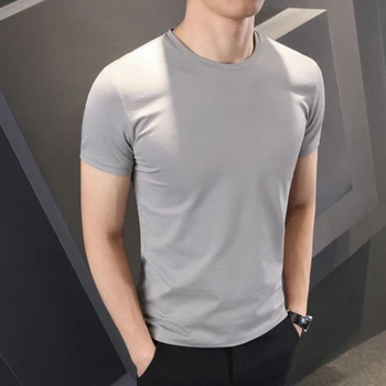 Short-sleeved T-shirt men's casual simple bottoming shirt half-sleeved clothes 8731
Short-sleeved T-shirt men's casual simple bottoming shirt half-sleeved clothes 8731