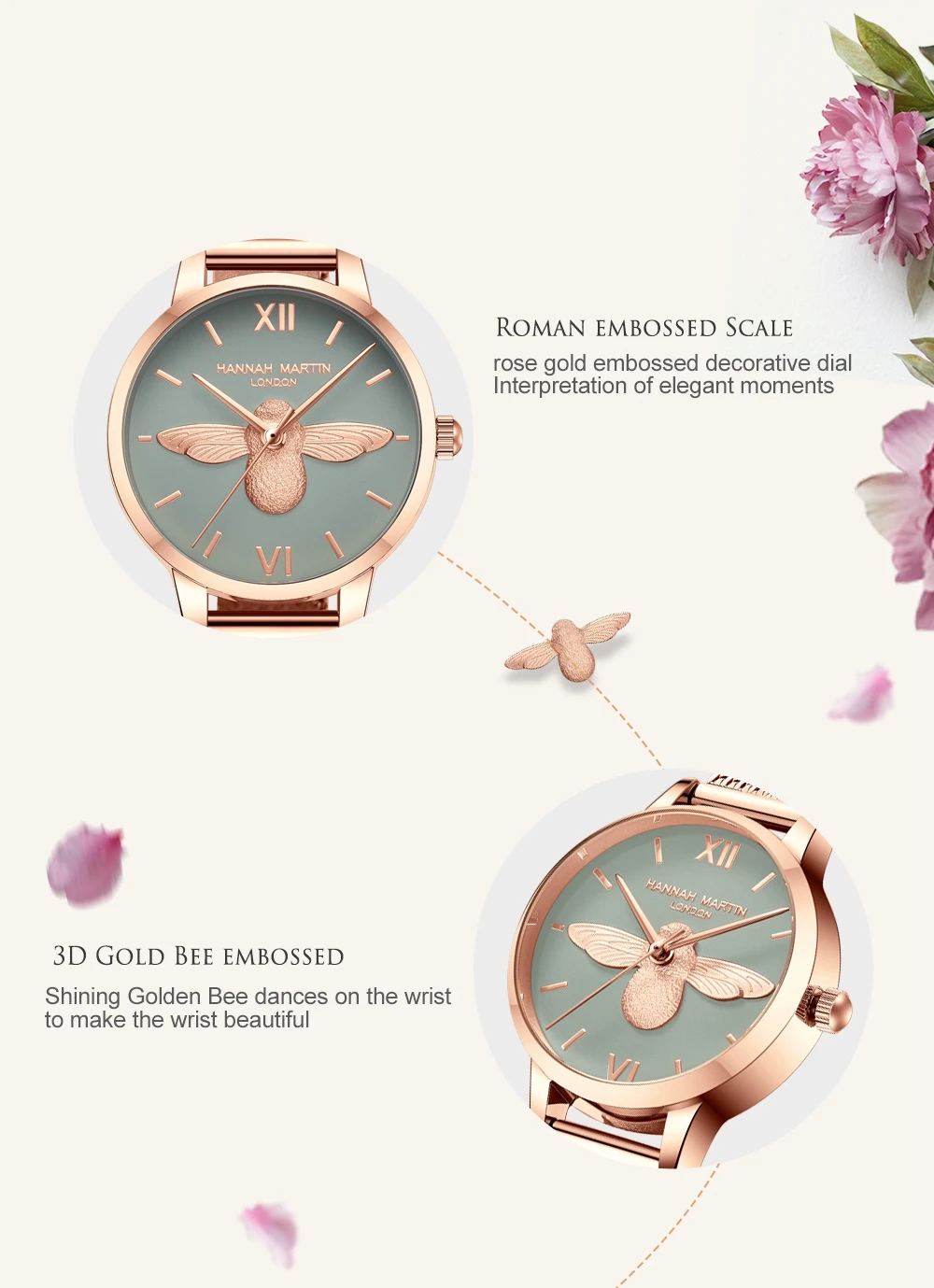 Rose Gold Designer watch