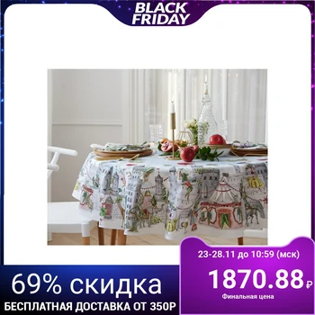 Tablecloth "Ethel" Circus show d = 220cm +/- 3cm, 100% cotton, twill 190 g / m2 4816112
Tablecloth "Ethel" Circus show d = 220cm +/- 3cm, 100% cotton, twill 190 g / m2 4816112
