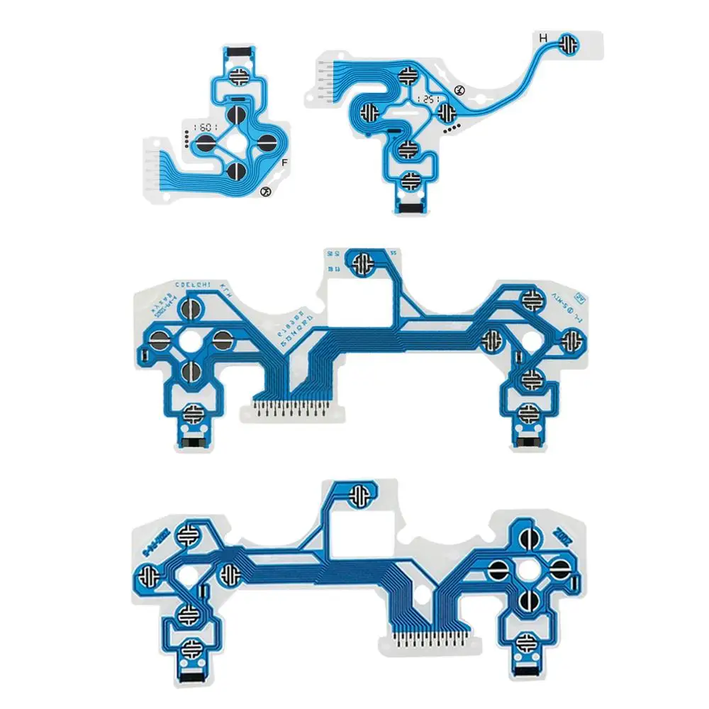 10PCS For PS4 030 040 050 Blue Controller Conductive Film Keypad Flex Cable Buttons Ribbon Circuit Board
10PCS For PS4 030 040 050 Blue Controller Conductive Film Keypad Flex Cable Buttons Ribbon Circuit Board