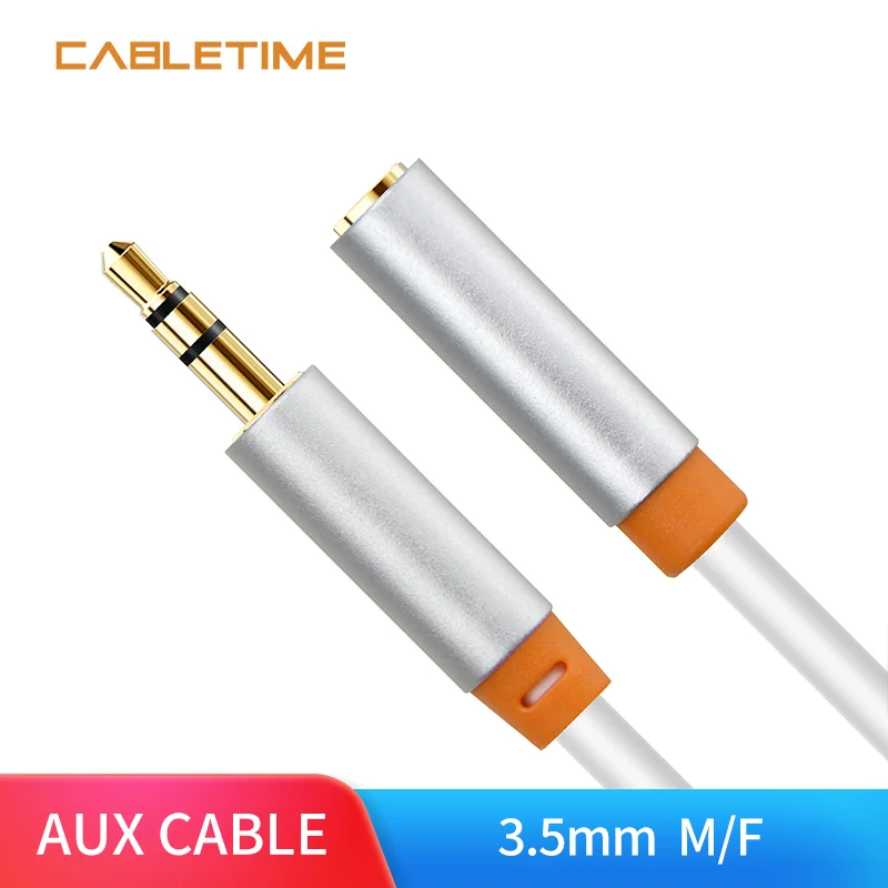 Cabletime 3 5 мм Jack Aux аудио кабель удлинитель для наушников мужчин и женщин iPhone 6 6s плюс