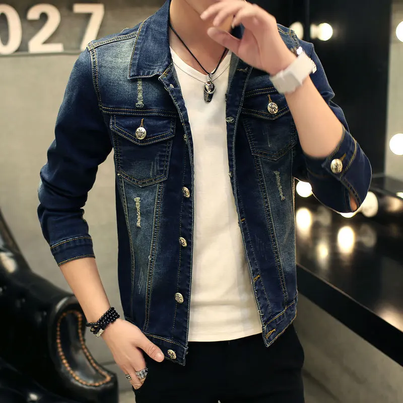 2018 New Style Men's Elasticity Jacket Jacket Korean-style Casual Men'S Wear Slim Fit Dark Blue Jacket
2018 New Style Men's Elasticity Jacket Jacket Korean-style Casual Men'S Wear Slim Fit Dark Blue Jacket