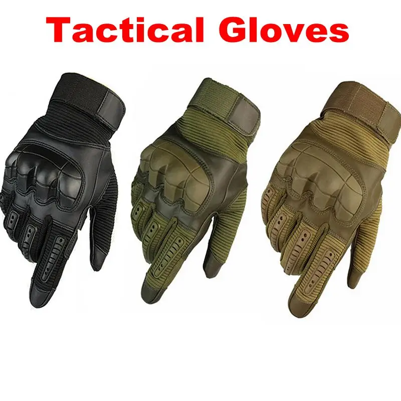 

Motorcycle Full Finger Gloves Touch Screen Tactical Gloves Military Army Paintball Shooting Airsoft Combat Hard Rubber Knuckle