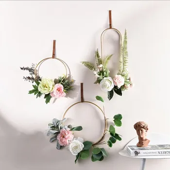 Cutelife Iron Silk Artificial Flowers Wall Hanging Nordic Decoration Creative Handmade Garland Door Wreath Room Wedding Decor
Cutelife Iron Silk Artificial Flowers Wall Hanging Nordic Decoration Creative Handmade Garland Door Wreath Room Wedding Decor