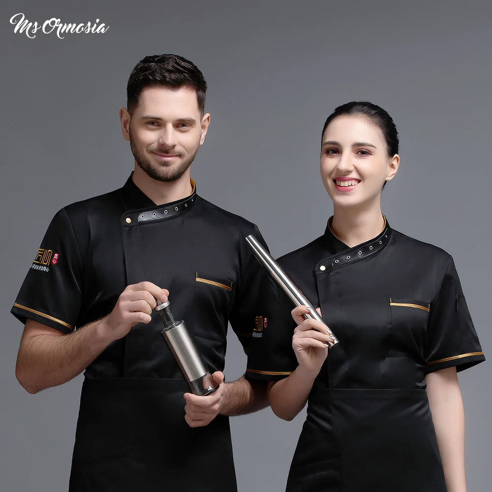 new Customizable Fashion Simple Breathable Professional Chef Uniform Cooking Short Sleeve Jacket Bakery Chef Uniform Wholesale
new Customizable Fashion Simple Breathable Professional Chef Uniform Cooking Short Sleeve Jacket Bakery Chef Uniform Wholesale