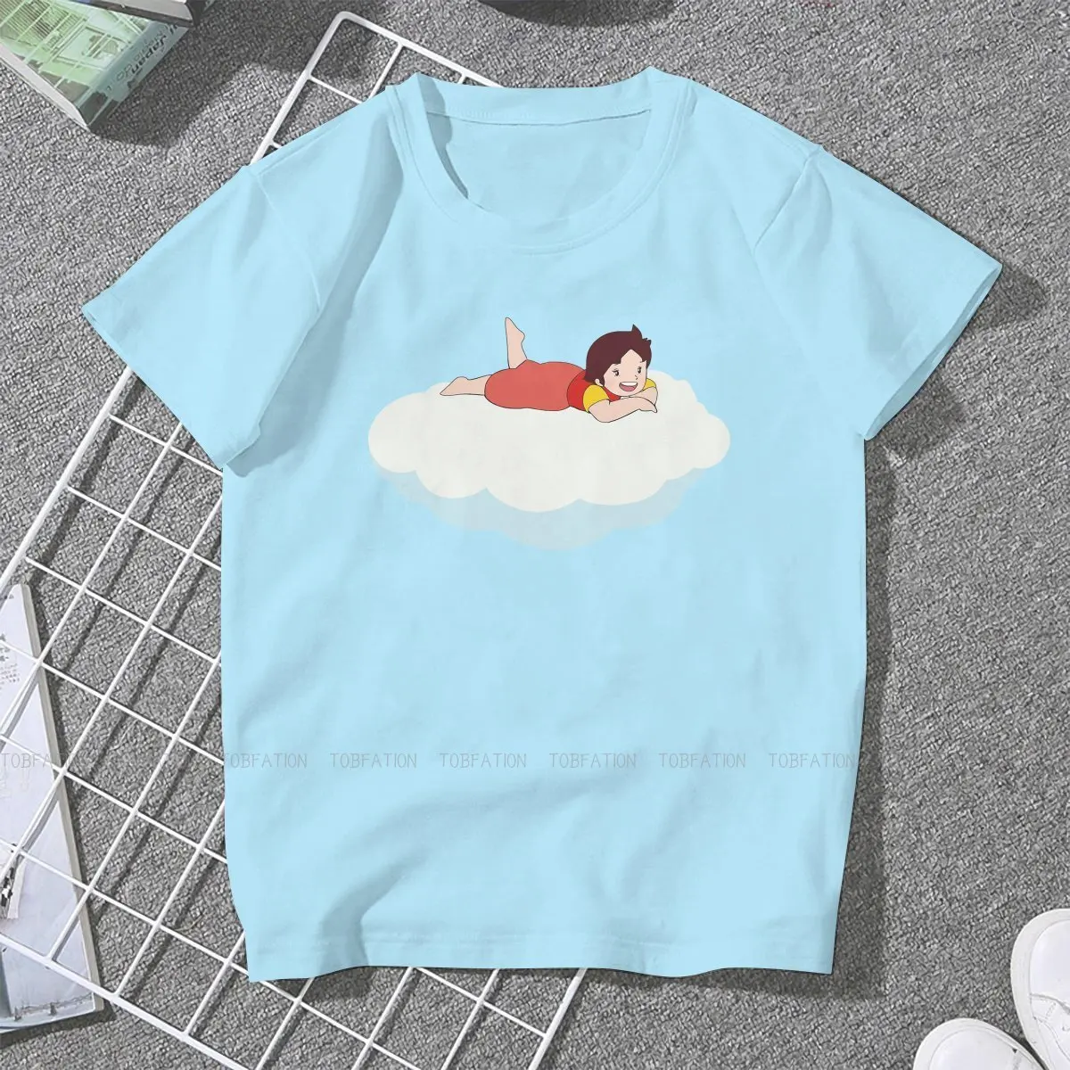 

Heidi on a Cloud The Girl from the Alps Female Shirts Vintage Women Top Harajuku Casual Feminine Blusas