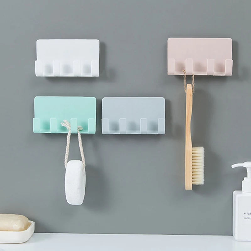 Multifunctional Hook Creative Wall Seamless 4 Hook Storage Rack Mobile Phone Holder Charging Razor Holder Household Accessories
Multifunctional Hook Creative Wall Seamless 4 Hook Storage Rack Mobile Phone Holder Charging Razor Holder Household Accessories