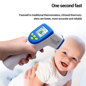 Digital Baby Thermometer Infrared LCD Body Measurement Forehead Ear Non-Contact Adult Body Fever IR Children 
Digital Baby Thermometer Infrared LCD Body Measurement Forehead Ear Non-Contact Adult Body Fever IR Children